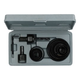 11pc Hole Saw Round Cutter Drill Arbor 19-64mm Cutters Circle Saws In Case