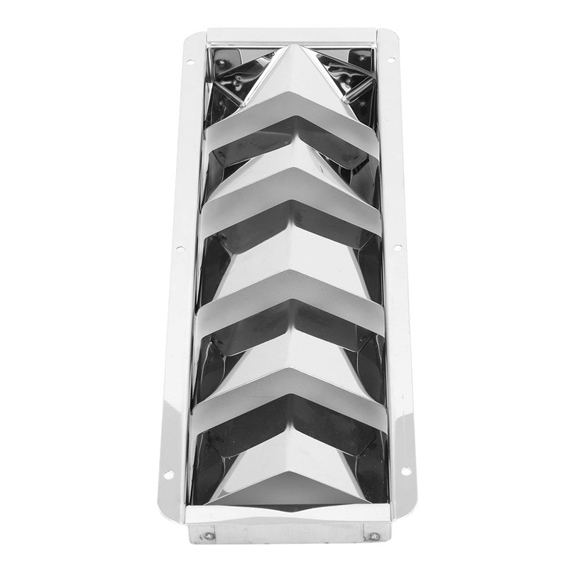 Marine Louvered Vent, 5 Slots Boat Rectangle Stainless Steel Louvered