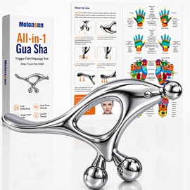 Melonsun - Herramienta de masaje de punto gatillo para alivio profundo de los tejidos, herramienta de masaje facial Gua Sha y herramienta de