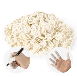 MAQIHAN 280PCS Small Finger Cots - Disposable Finger Gloves Finger Protector Rubber Fingers Cover Finger Shields Finger Sleeves for Beauty Nail Art Tattoo Industrial Electric Finger Cot (White)