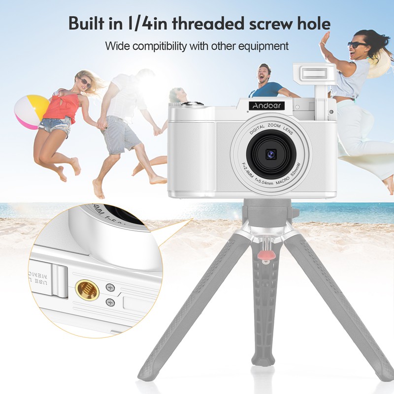 Andoer Portable Digital Camera with 3.0-inch TFT Rotatable Screen 48MP