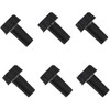 6 Pack On/Off Replacement Light Lamp Turn Switch Knobs, Black