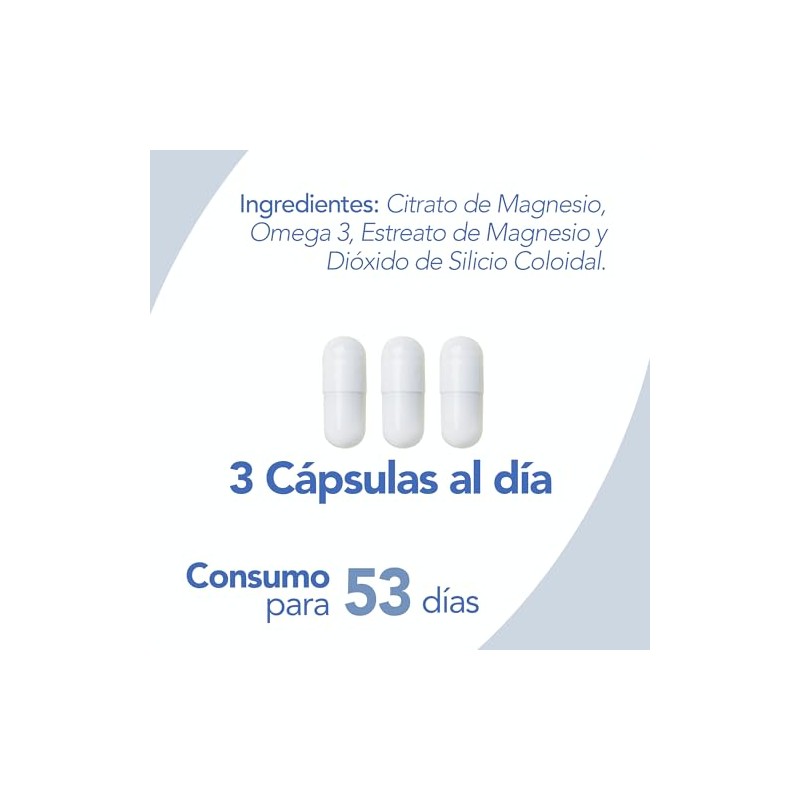Citrato de Magnesio 1,000 Mg con Omega 3