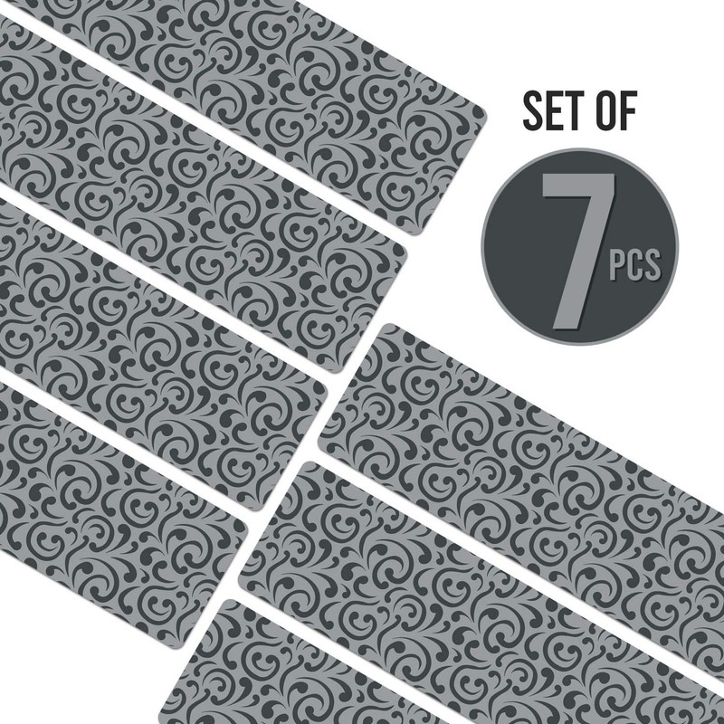 Shape28 Set of 7 Stair Treads Ultra-Thin with Non Slip