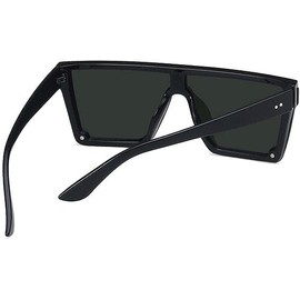 Jowxsx 2 Pcs Vintage Flat Top Oversized Square Sunglasses400 Women Men Sunglasses Streetd Square Sunglasses Driving Lux Flat P8B6 Top Shooting Trendy Square Eyewear Outdoor