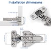 Soft Close Cabinet Hinges 4 Pack 4D Adjustable with Speed