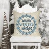 Ussap Hello Winter Warm Wishes Gnome Decorative Throw Pillow Cover