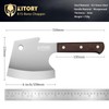 Kitory Meat Cleaver, Heavy Duty Bone Chopper Cleaver Knife, Full