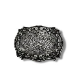 ALVYNG Vintage Belt Buckle, Floral Scroll Design, Zinc Alloy Cowboy Belt Buckle, Western Belt Buckles for Men Women (003 1.59 INCHES 41.MM)