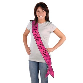 Beistle Bride to be Satin Sash, 33-Inch by 4-Inch