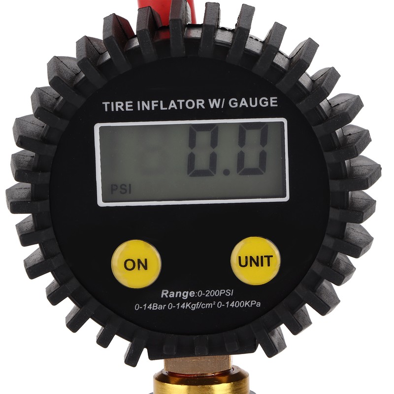 Accurate Tire Pressure Gauge LCD Digital Display 3‑300PSI Air Inflator
