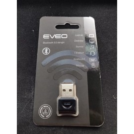Eveo Bluetooth 5.0 Dongle Adapter For Windows PC Headset Keyboard Mouse New