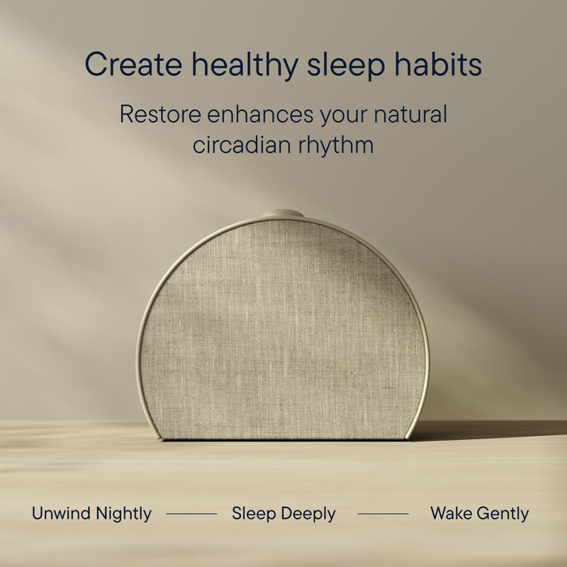 Hatch Restore 3 Sunrise Alarm Clock, Sound Machine, Smart Light