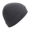 Beechfield B380 Engineered Knit Ribbed Beanie, graphite grey