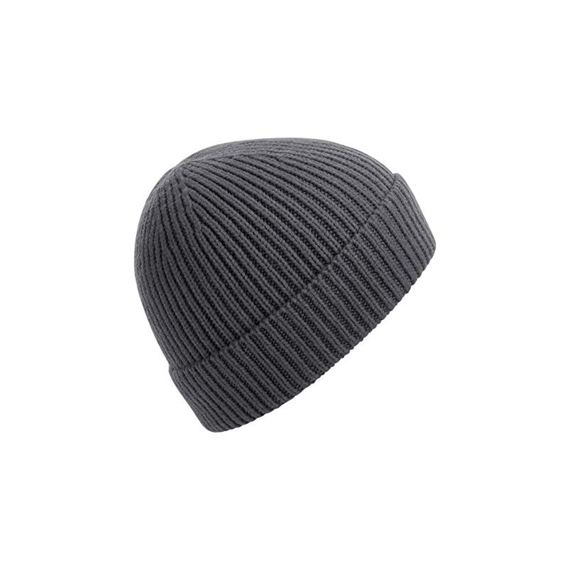 Beechfield B380 Engineered Knit Ribbed Beanie, graphite grey