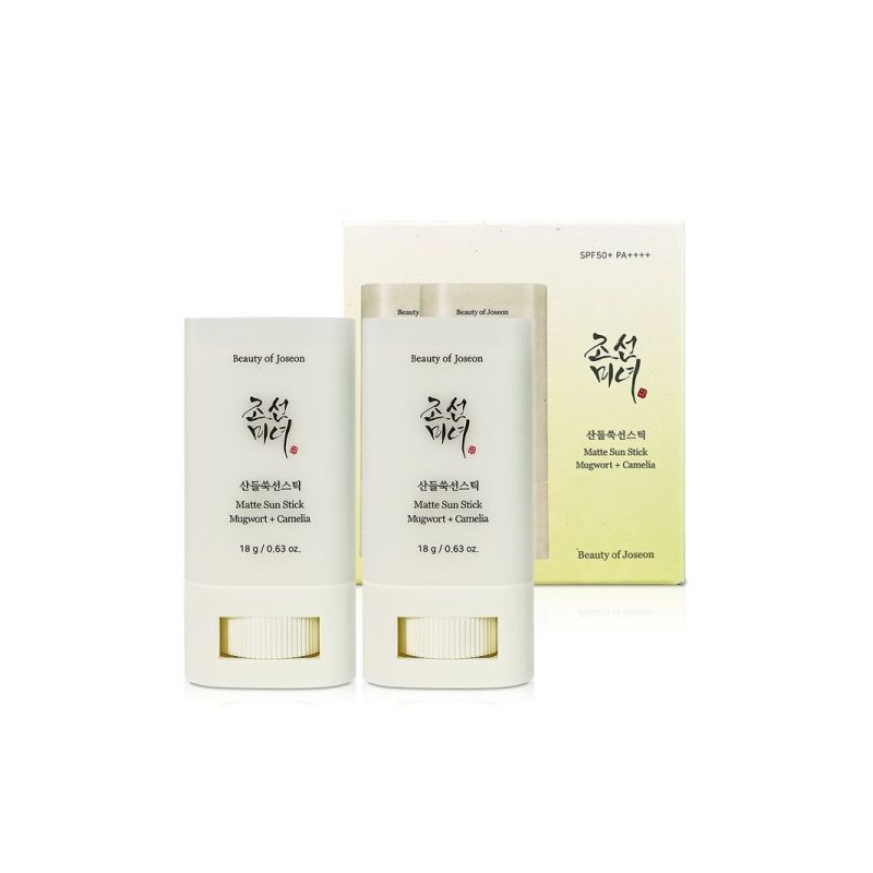 Joseon Minyeo 조선미녀 산들쑥 선스틱 18g(SPF50+) 1+1 기획세트 (C) Joseon