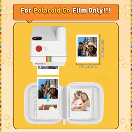 Pocket Photo Album for Polaroid Go Film and Polaroid Go Instant Mini Camera, Portable Travel Protective Photo Album Case Holds 40 Photos