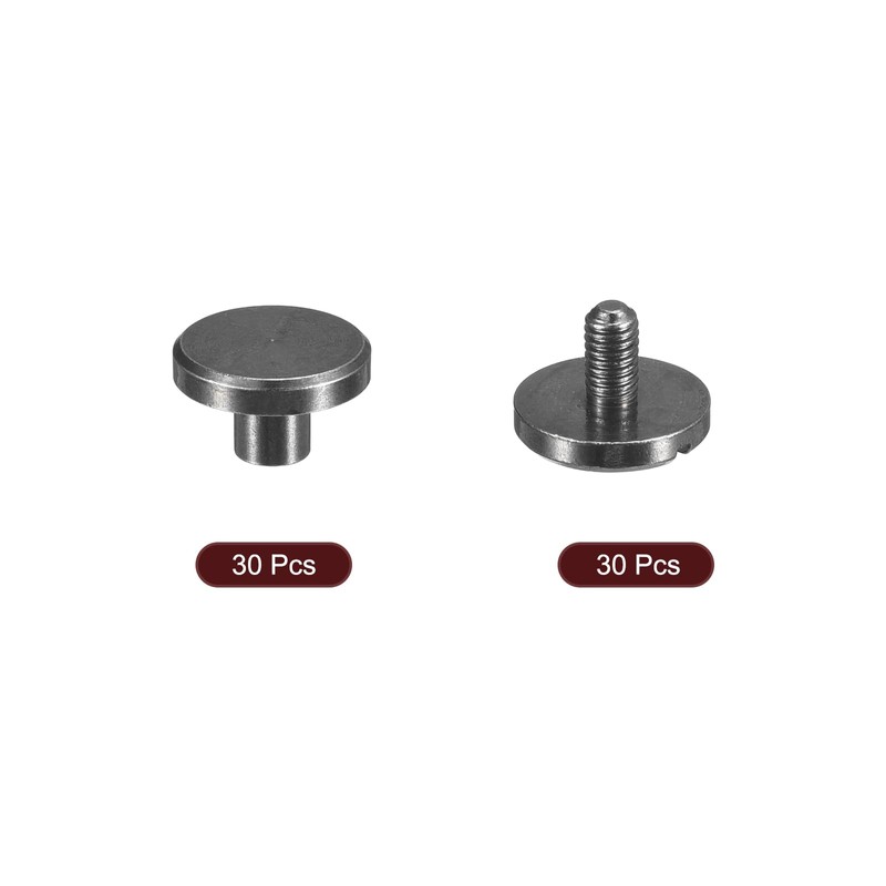 sourcing map 30Pack Brass Chicago Screws, 3x10mm Flat Head Screw