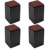 Bonsicoky 4 Pcs Self-Adhesive Furniture Bed Risers, Square Heavy Duty