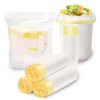 Trash Bags 8 Gallon, 60 Count Kitchen Garbage Bags, with