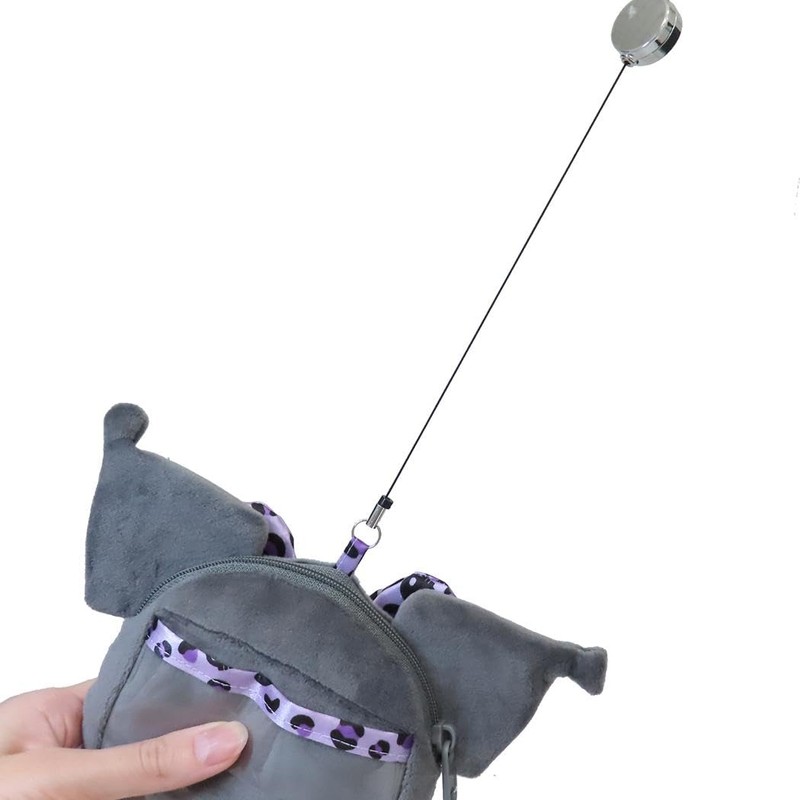 Sanrio Plush Pass Case, Kurumi, Purple