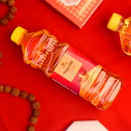 Satvik 900ml Pure Puja Seasame | Smokeless Til Oil for Diya & Aarti | Handmade Deepam Oil for Festivals | Daily Puja & Hawan Essentials