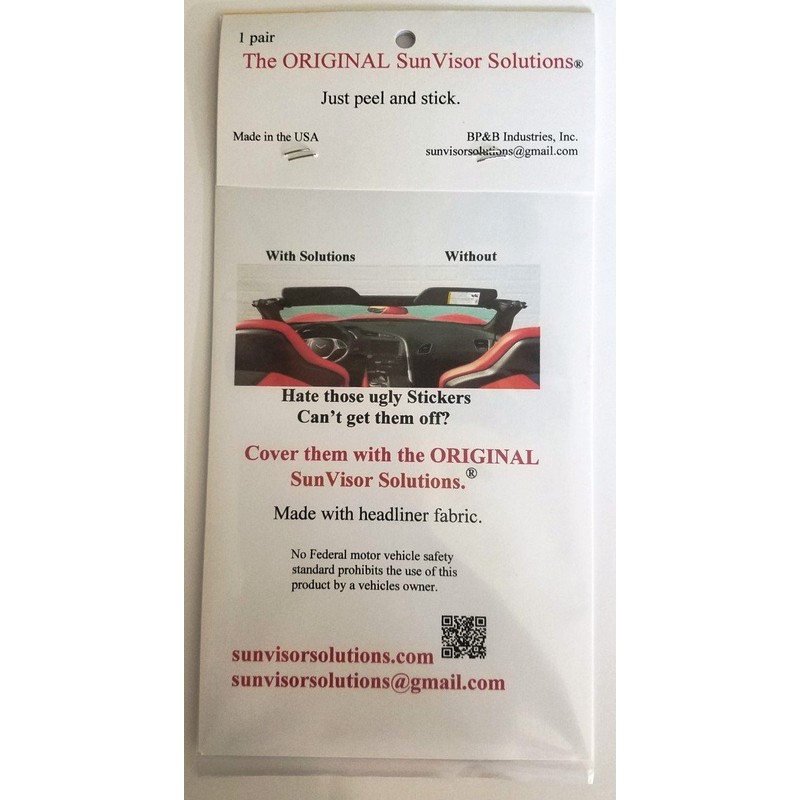 The Original SunVisor Solutions for 2014-2019 Corvette C7 3LT /
