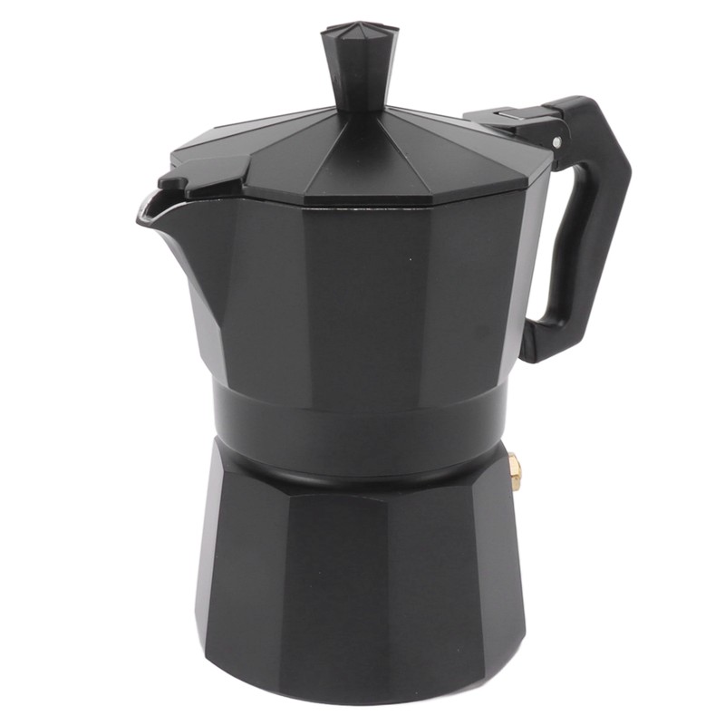 Stovetop Moka Pot Italian Hand Brewed Coffee Maker Aluminum Alloy