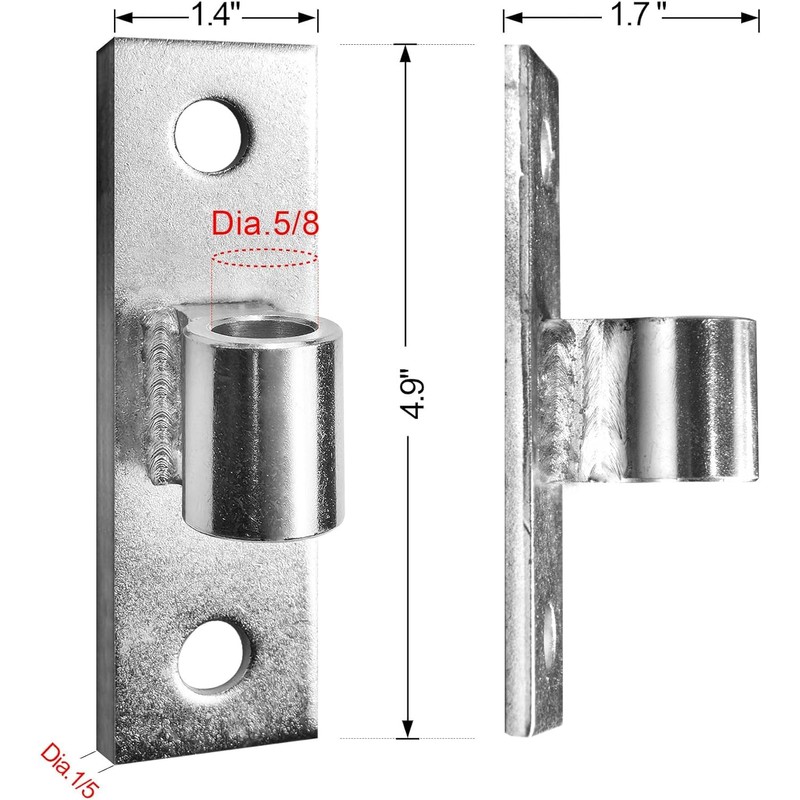 Gate Hinges, Sturdy Metals Wall Mount Gate Hinge, Gate Hinges