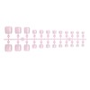Press on Toe Nails White French Tip Fake Toe Nails
