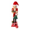 Kurt Adler 15-Inch Santa Nutcracker Countdown Calendar with Gift Sack