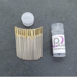 Cross Stitch Needles Embroidery Tapestry Gold Tail Sizes 22, 24, or 26 Pack of 30 (26)