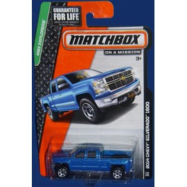 Matchbox MBX Explorers 2014 Chevy Silverado 1500 Blue #118/120 by Matchbox