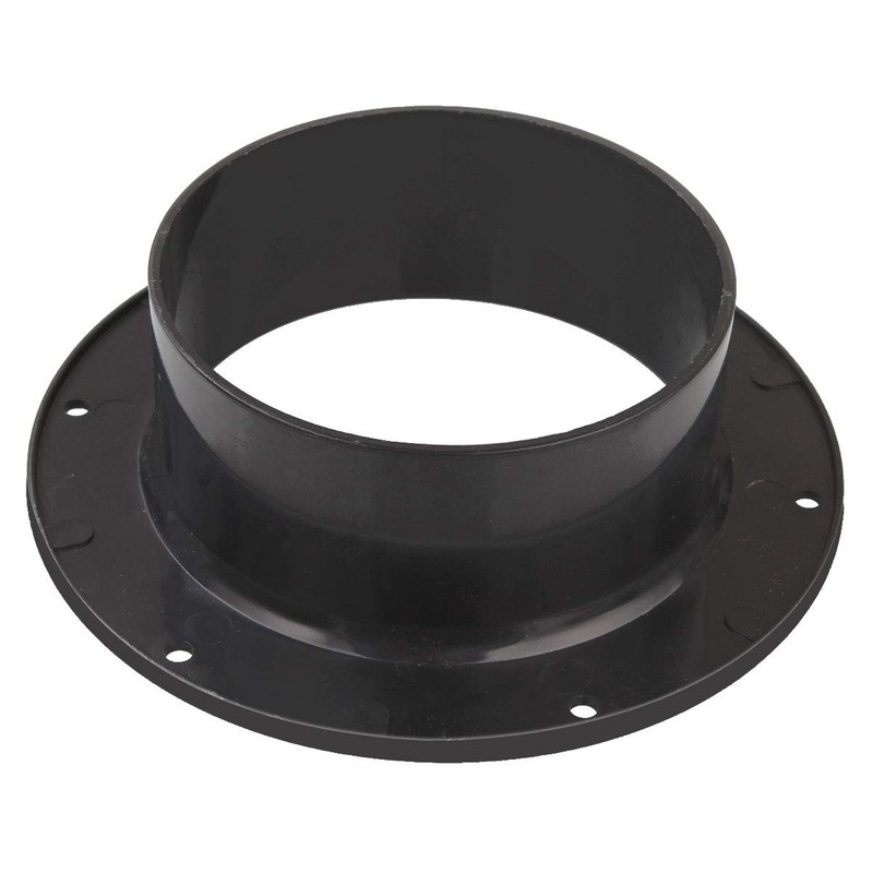 Abuff 4-inch Duct Connector, 2 Pack Plastic Straight Pipe Flanges,