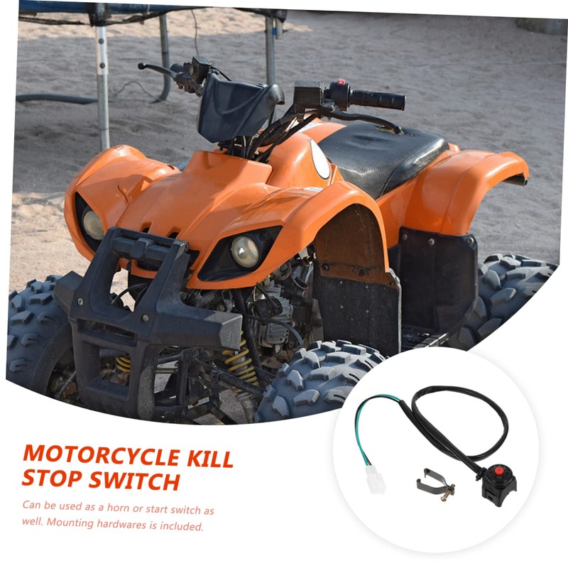 Outanaya 2pcs Motorcycle Kill Stop Horn Button Durable Ignition Switch