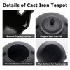 101oz/3000ml Extra Large and Heavy Cast Iron Teapot for 6