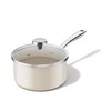 Redchef Ceramic Sauce Pan with Lid, 2.5QT Small Saucepan, Nonstick