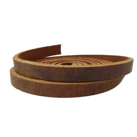 Cords Essentials Heavy Duty Top-Grain Leather Strap (78 Inch Long, 3.5-4.0 MM Thick) Strip for Tooling, Craft Projects, Clothing, Jewelry, Wrapping & DIY Arts (Brown, 10 MM ≈ 3/8 Inch)