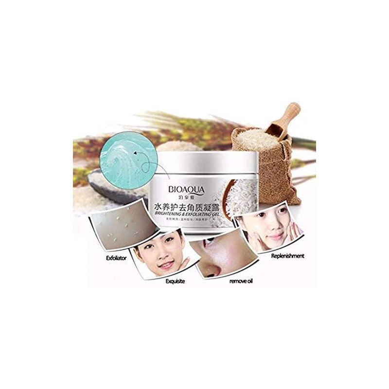 Gel Exfoliante De Arroz Remueve Células Muertas Bioaqua 140gr (2