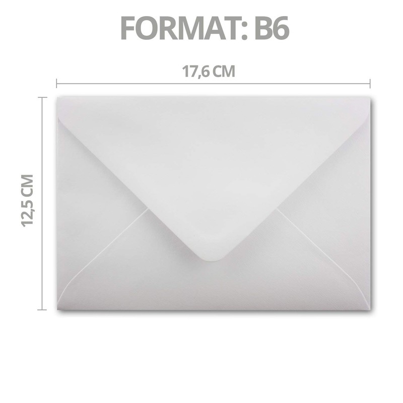 50 x B6 envelopes with gold inner lining, 12.5 x