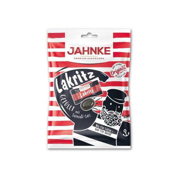Jahnke Lakritz Gefuellt - Salmiac salt Filled Licorice 125 g / 4.4 Oz