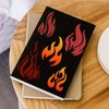 FINGERINSPIRE Flame Stencil 11.8x11.8 inch Reusable Fire Stencil Plastic 9