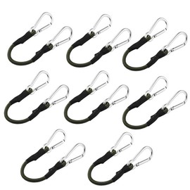 Durable Material: These Bungee Cords are Made Latex and Wrapped in Durable Double Woven Nylon, Providing Excellent Elasticity and Load-Bearing Strength.