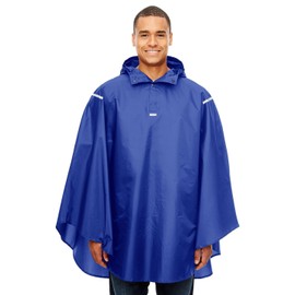 Team 365 Adult Zone Protect Packable Poncho OS SPORT ROYAL