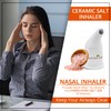NATURAL SOLUTION Ceramic Salt Inhaler with 2 Himalayan Pink Salt