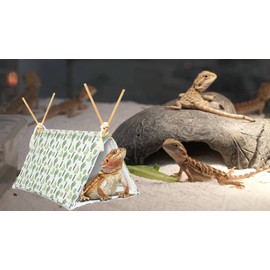 Bearded Dragon Tent Bed,Cactus Pattern Reptile Bearded Dragon cage/hides and Caves/Habitat Hideout… (Cactus)