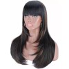 Kalyss Peluca Negro Con Marrón Liso 60 Cm Kalyss