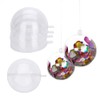 Pack of 20 Transparent Plastic Baubles Fillable Empty Plastic Baubles