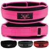 Weight Lifting Belt Double Strength 5.5cm Padded Neoprene Back Gym