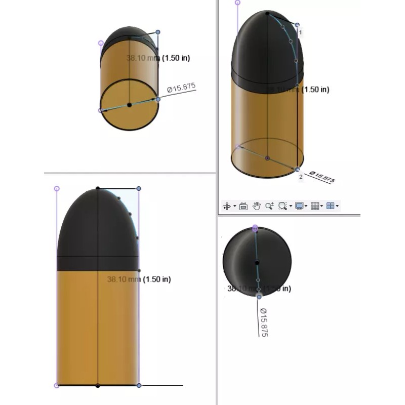 Tiger Joe Tank Shell Replica Rounds Bullet Set Of 12
